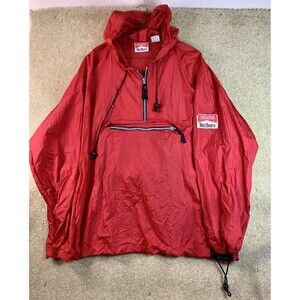 Vintage 90s Marlboro Windbreaker Packable Bag Hooded Anorak Jacket Extra Large